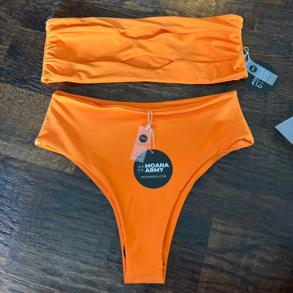 Moana Bikni Orange Bikini Set